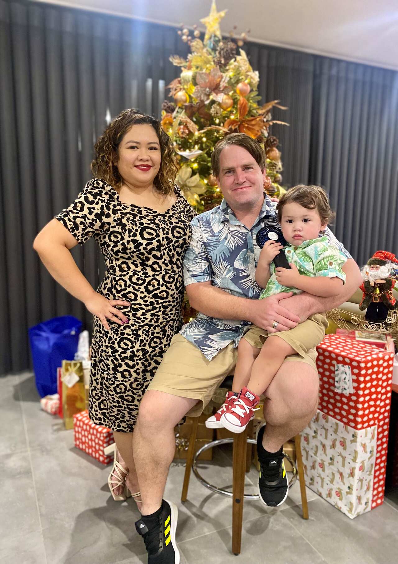 Kristel's family Christmas celebration.