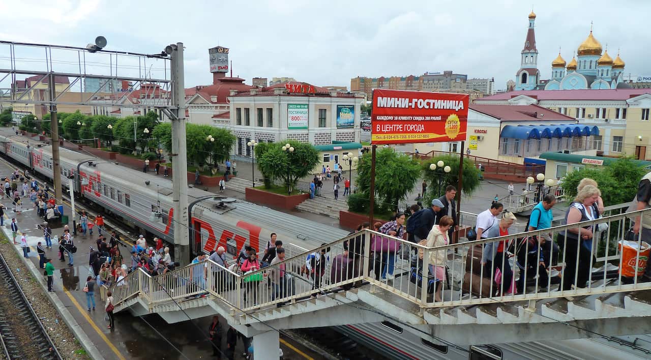 Railway station in Chita