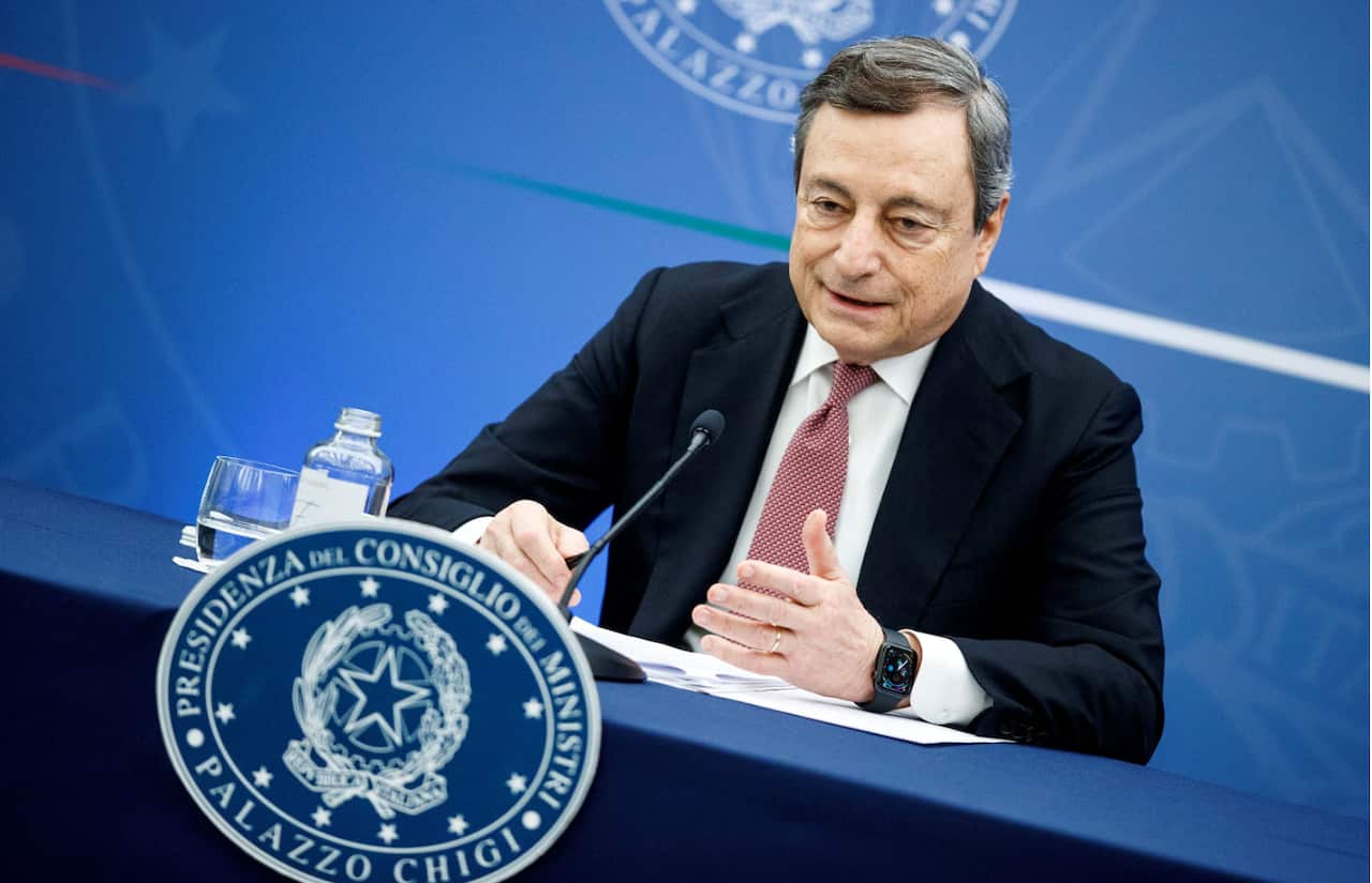 Il Presidente del Consiglio Mario Draghi