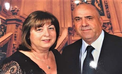 Leonardo Gulli with his wife.