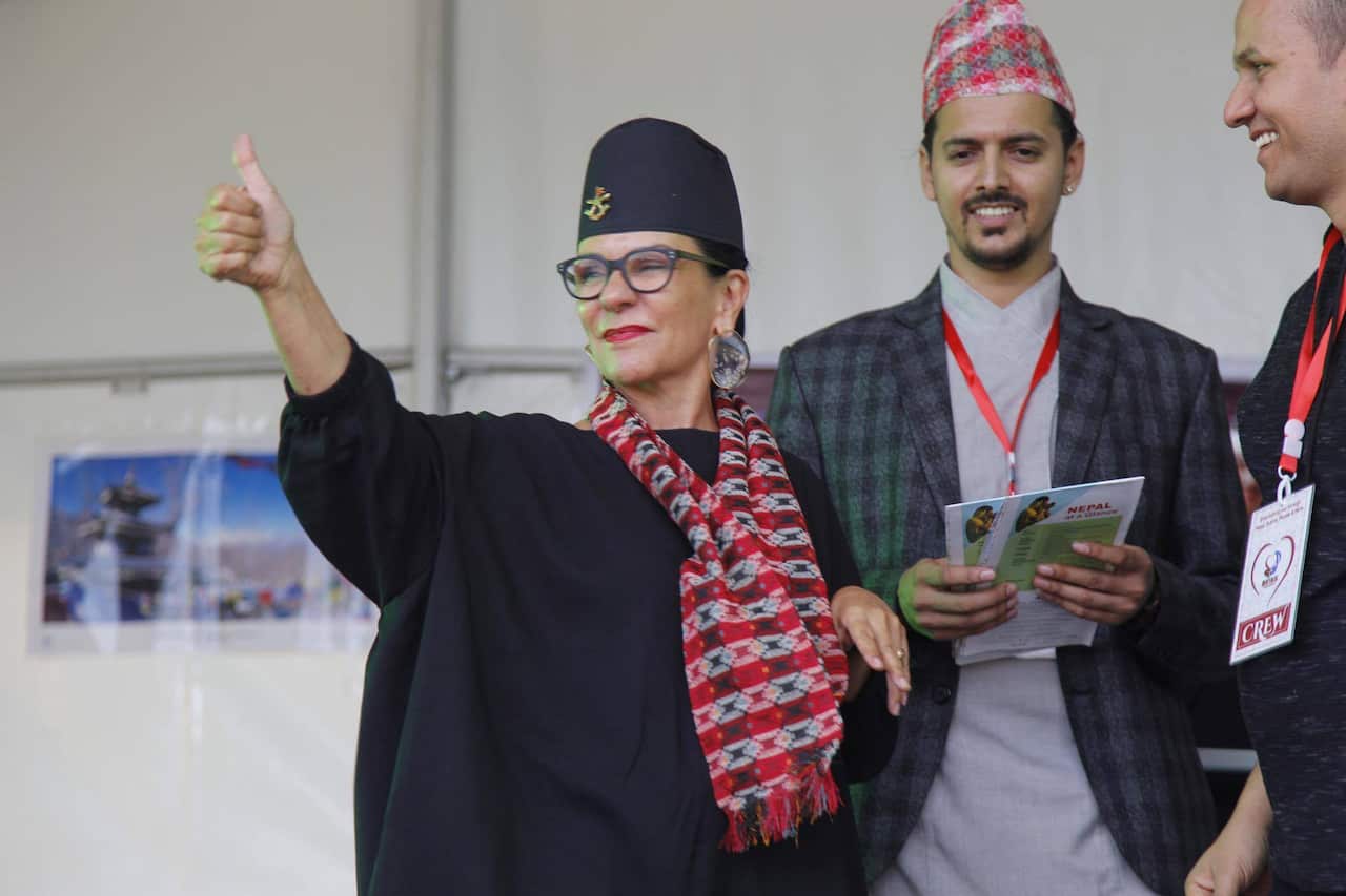 Labor MP for Barton Linda Burney at the Nepali New Years event held in Sydney.