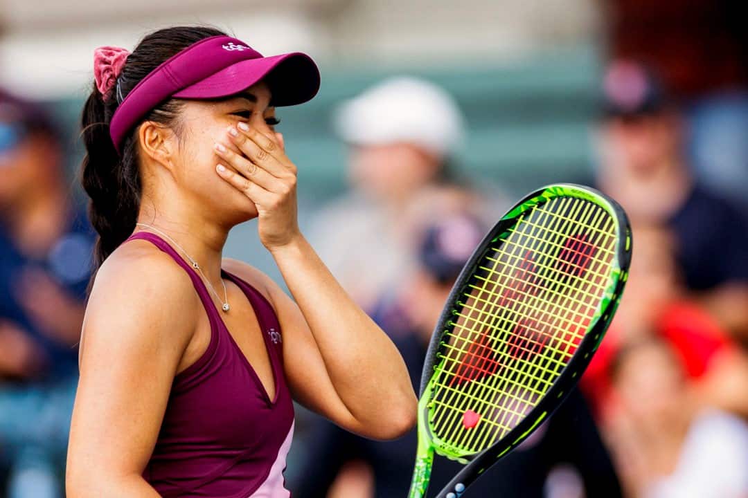 Lizette after winning the second round at the WTA Hobart tournament in 2020