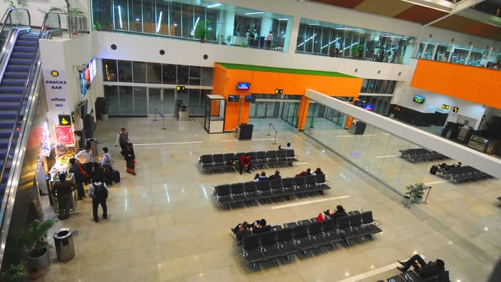 Inside Lucknow Airport