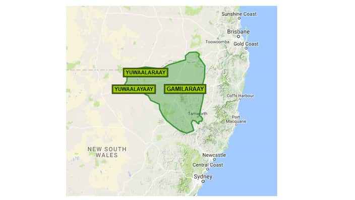 Gamilaraay map