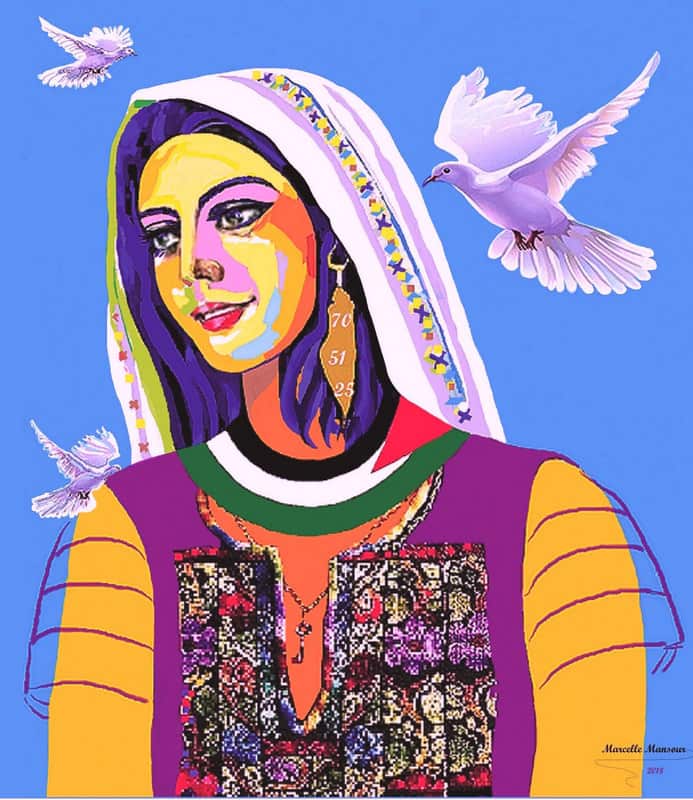 من اعمال الفنانة مارسيل منصور