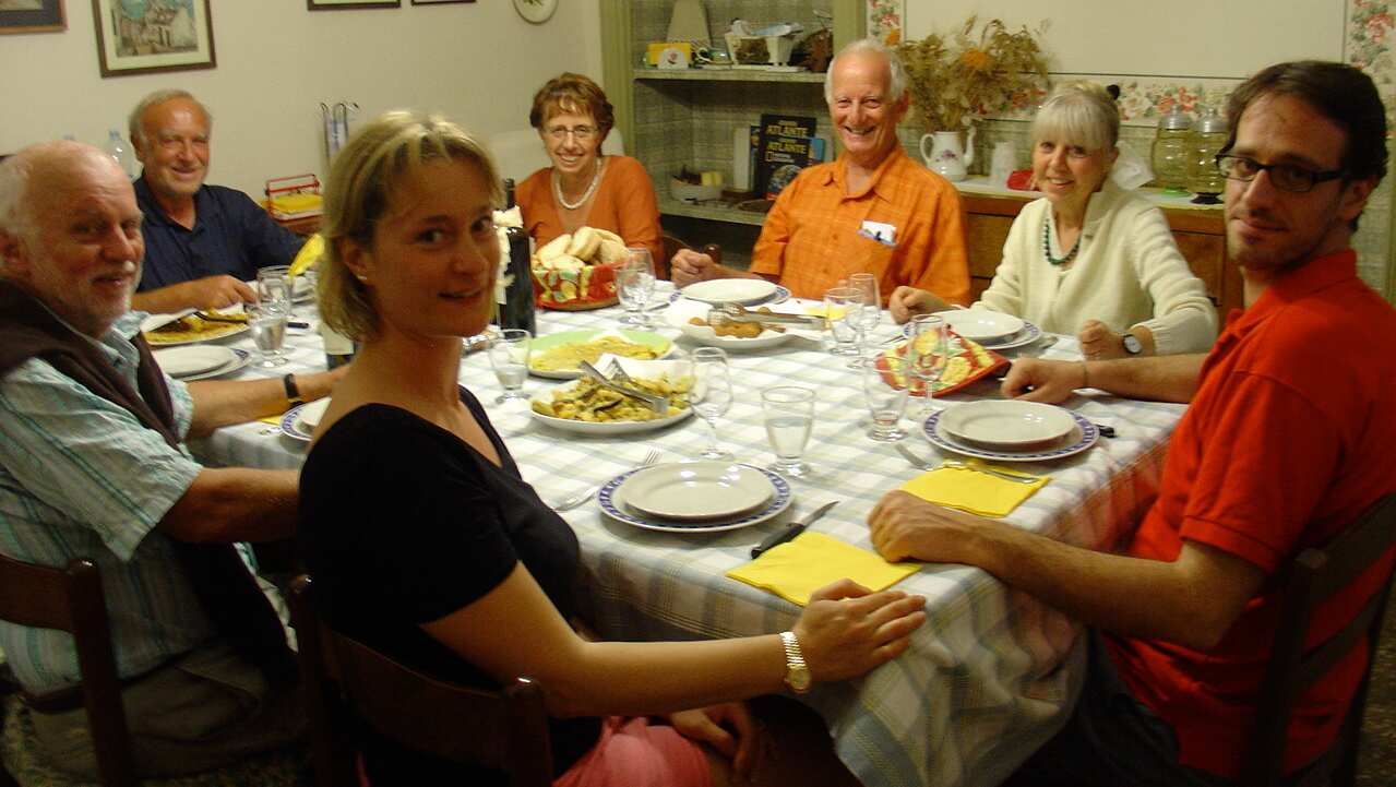 Marcello Costa con la famiglia a Vilarbasse - 2008