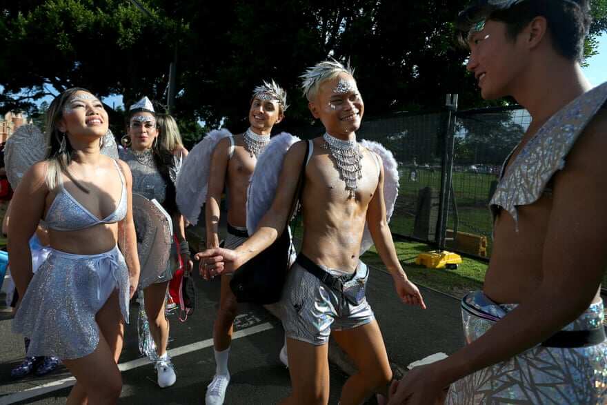 Mardi Gras 2022 for the LGBTIQA+ community to demonstrate solidarity.