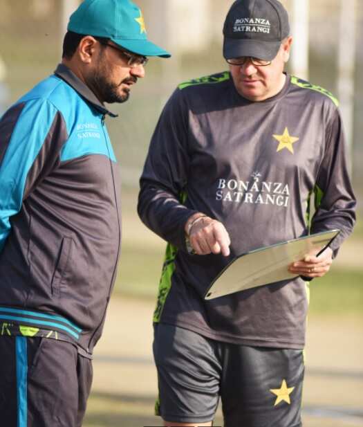 Mark Coles with coaching staff in Pakistan.