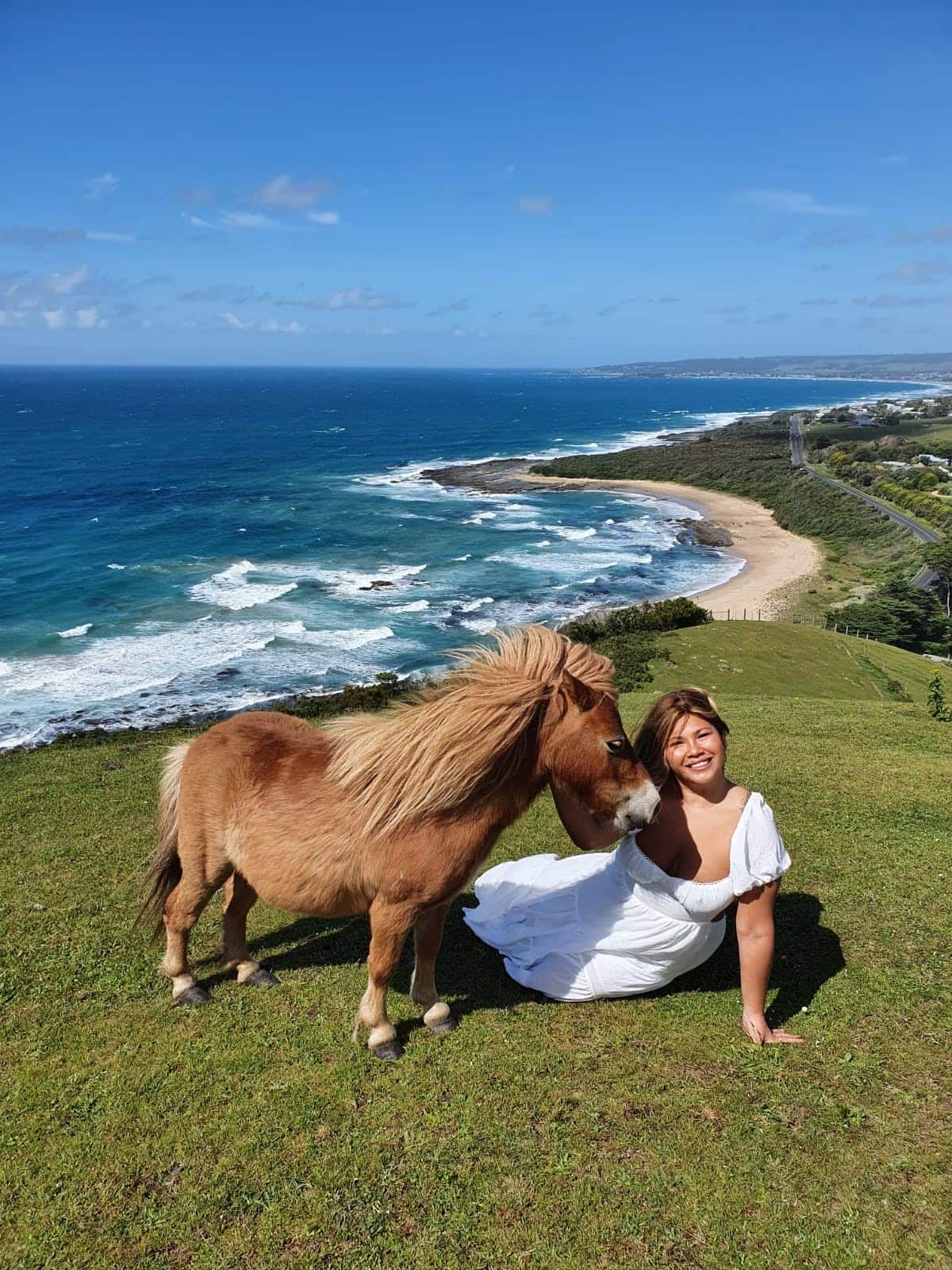 Relaxing in Apollo Bay in Victoria.