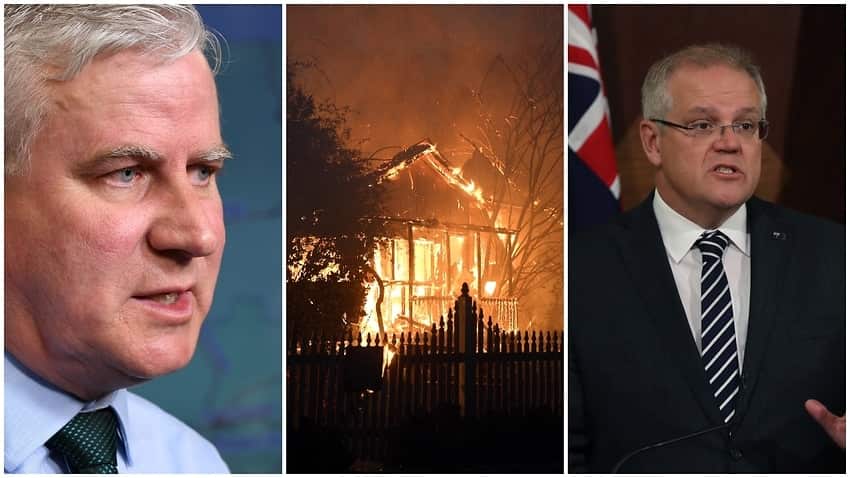 McCormack on fire and climate change as PM Morrison flew back home last night.
