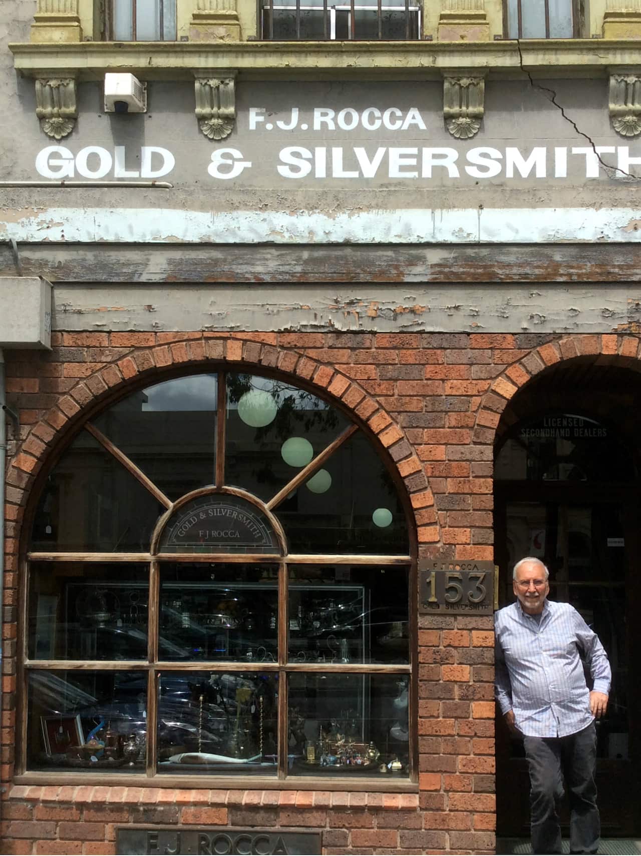 Fortunato 'Lucky' Rocca on Elgin Street