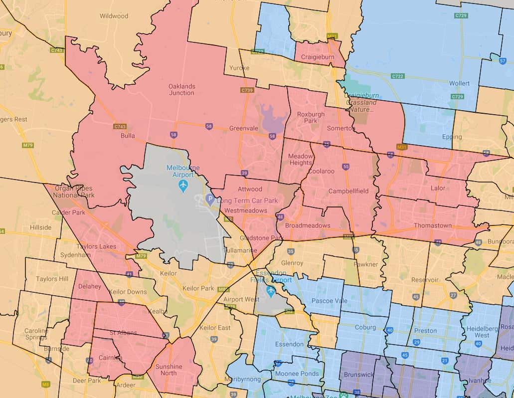 Melbourne heatmap