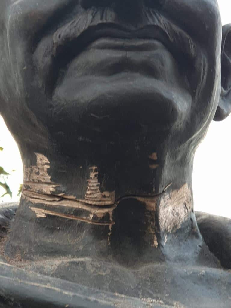 Mahatma Gandhi's statue in Melbourne.