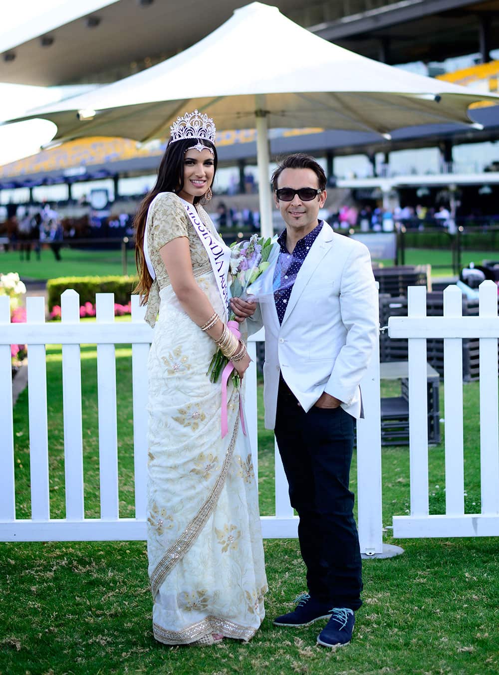 Aarzu Singh with photographer/media/film producer Raj Suri