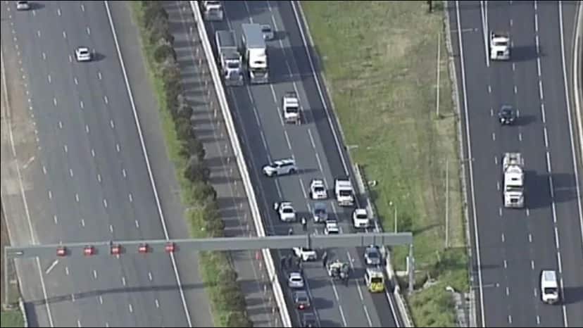 Police are dealing with a major incident on Monash frewway in Melbourne