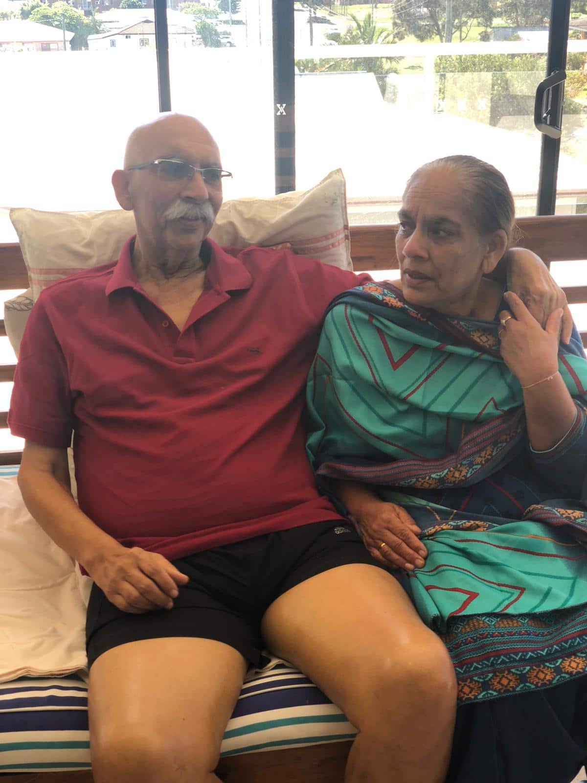 Dr Amarjit Singh More (L) with his sister Deesh Kaur weeks before he passed away in 2020.