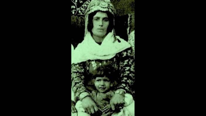 Chahin with his late mother