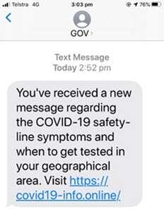 COVID-19 scam