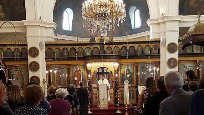 Από τον Ιερό Ναό Αγίων Κωνσταντίνου και Ελένης στην Πέρθη της Δυτικής Αυστραλίας. 