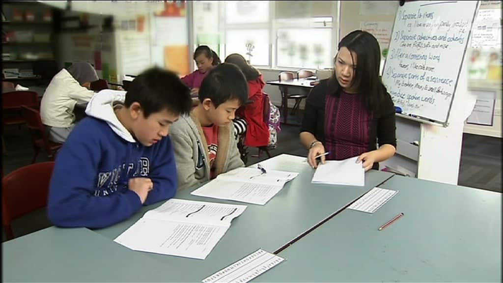 Estudiantes en la escuela