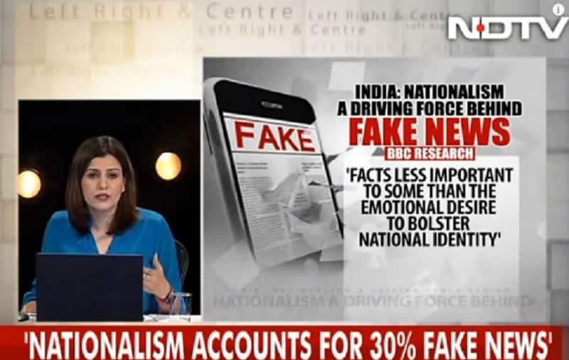 The BBC report was discussed on prime-time Indian TV...