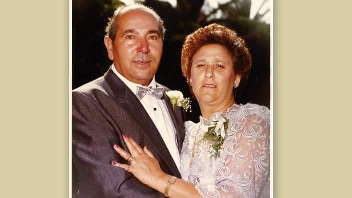 Nicola e Maria Rosa Natale nel 1985