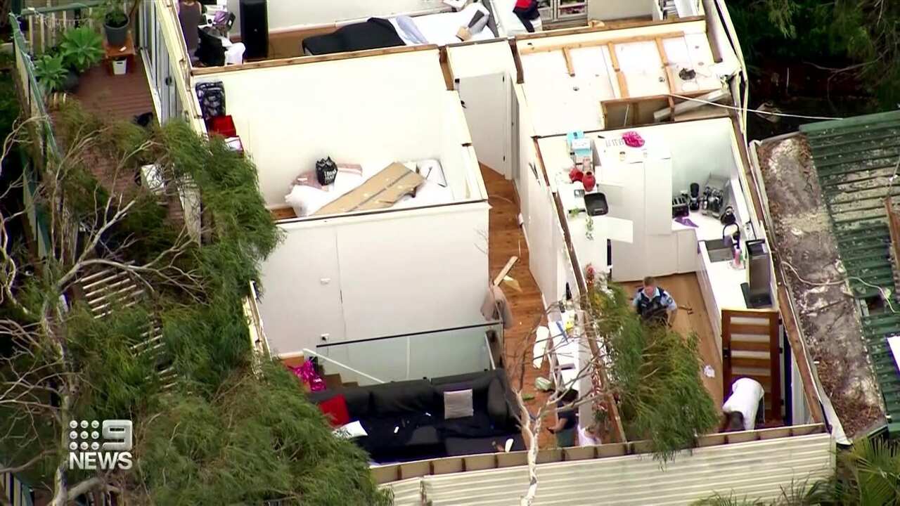 a freak five-minute storm that lashed Sydney northern 