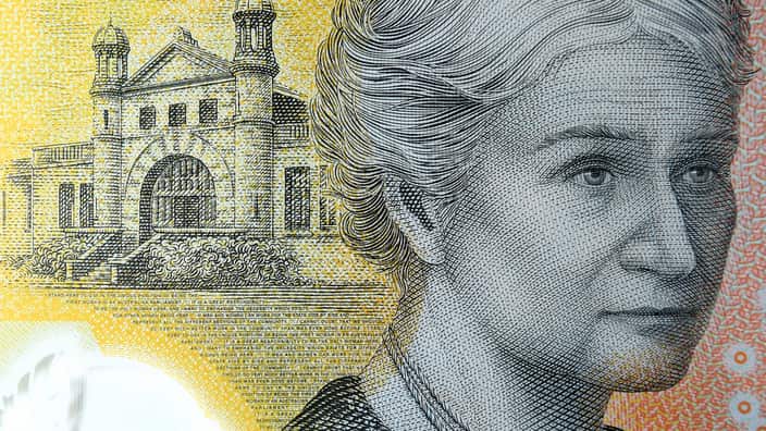 Pictured is a current circulation $50 note printed with the word "responsibility" spelt incorrectly in Sydney, Thursday, May 9, 2019. (AAP Image/Joel Carrett) NO ARCHIVING