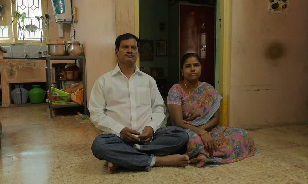 With his wife Shanthi