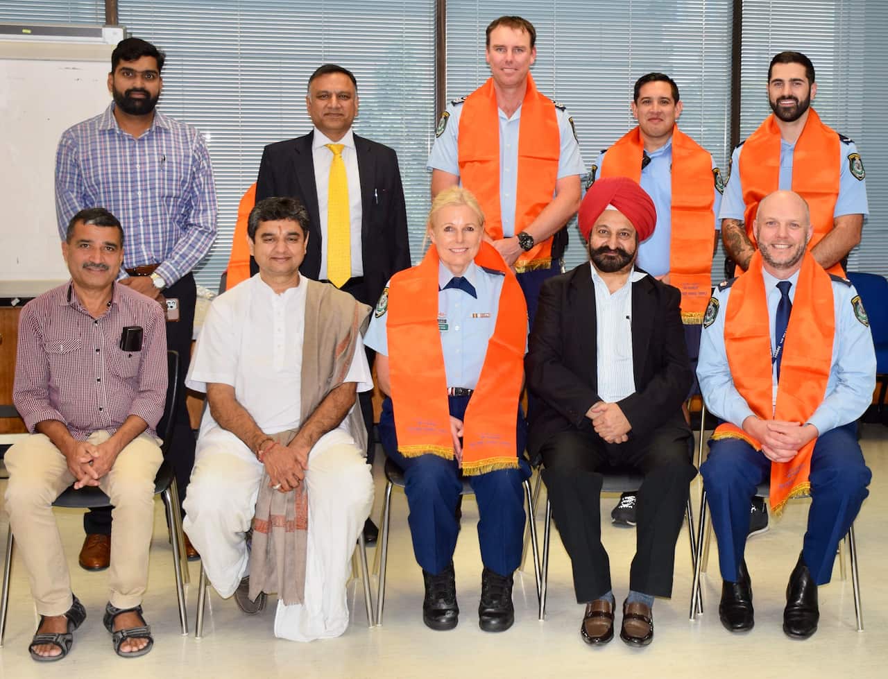 Parramatta Police Force members with menmbers of Indian Community 