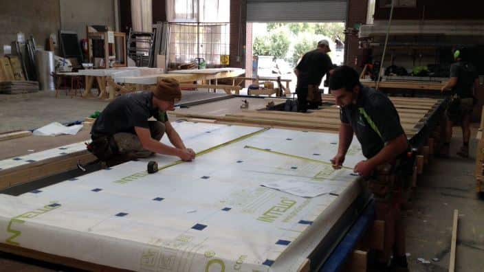 In Melbourne's north, a passive house can e prefabricated, to avoid troubles on site.