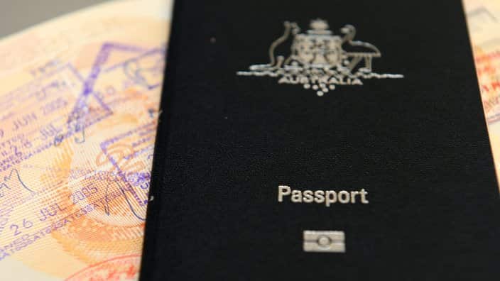An Australian passport pictured in Brisbane, Thursday, July 25, 2013. (AAP Image/Dan Peled) NO ARCHIVING