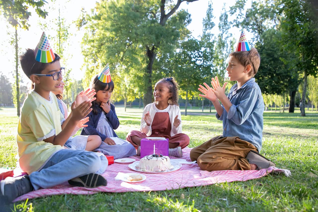 kid's party, park, australian culture