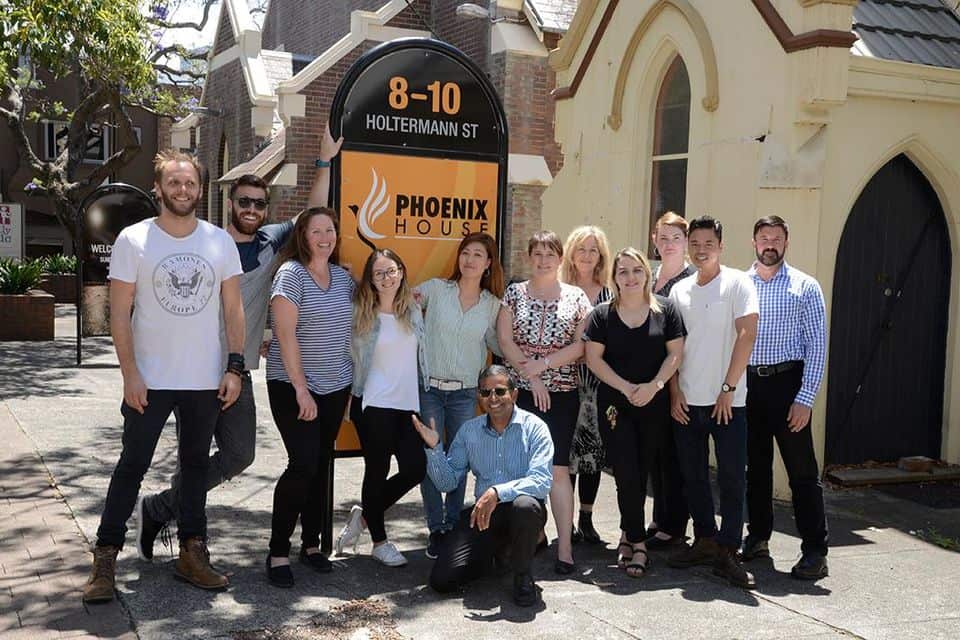 Staff at Phoenix House