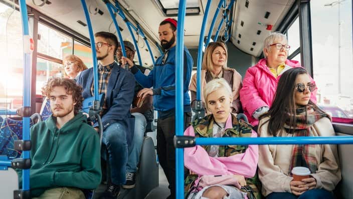 Pickpocket in public bus