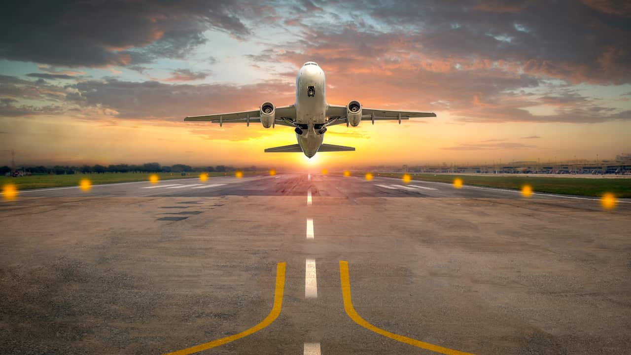 plane taking off