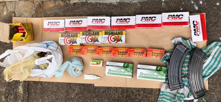 Ammunition and firearms parts seized during Sydney raid on a cocaine crime Syndicate 