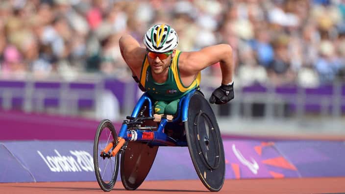 Kurt Fearnley at the 2012 Summer Paralympic Games in London