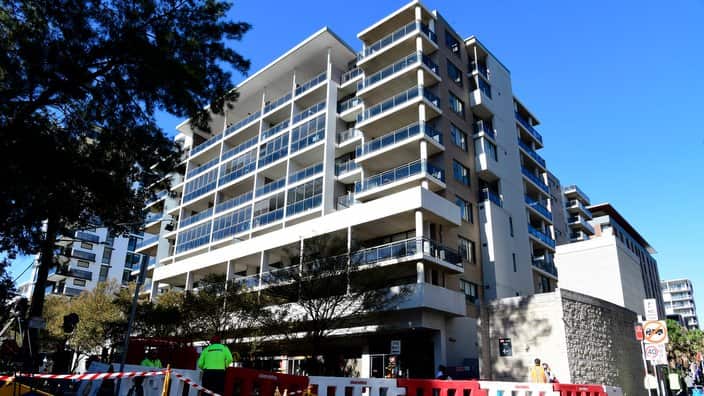 The Mascot Towers building is seen in Mascot, Sydney, Saturday, June 15, 2019. 