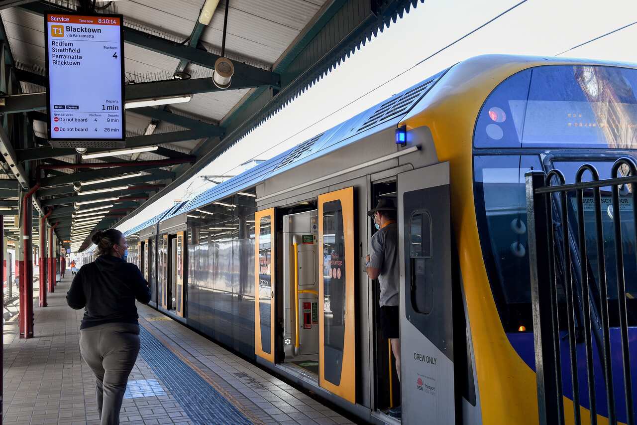 Sydney commuters have been encouraged to avoid travelling by train on Tuesday morning because of an overnight strike by rail workers.