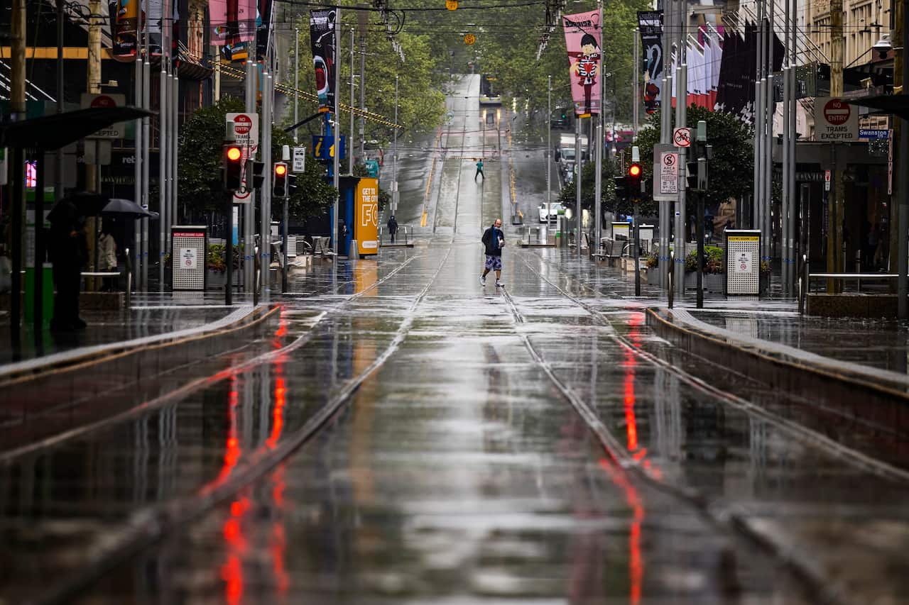 September 30, 2021. Melbourne's lockdown