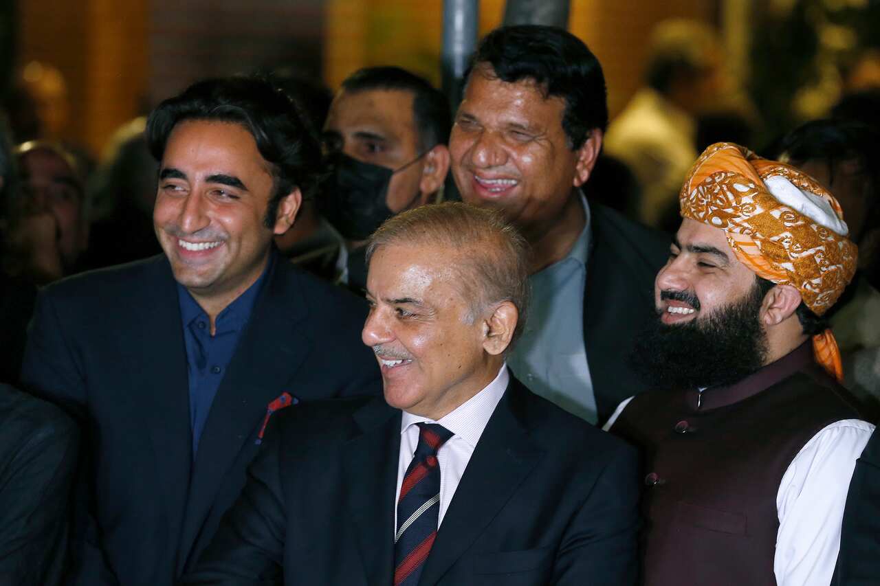 Pakistan, Thursday, April 7, 2022. Pakistans Supreme Court on Thursday blocked Prime Minister Imran Khans bid to stay in power, ruling that his move to dissolve Parliament and call early elections was illegal. That set the stage for a no-confidence vote 
