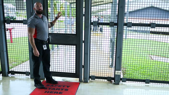 Christmas Island hired 100 staff. 