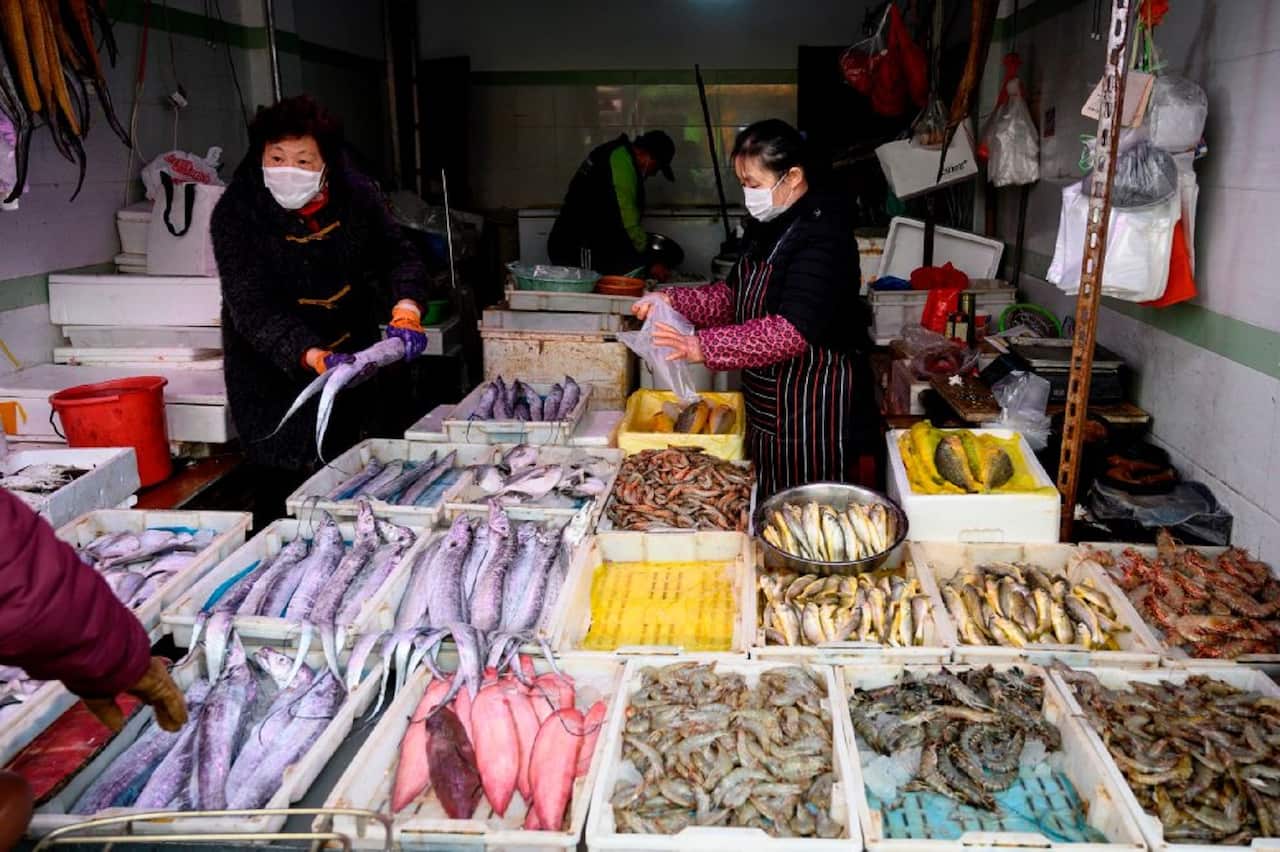 A wet market in Shanghai