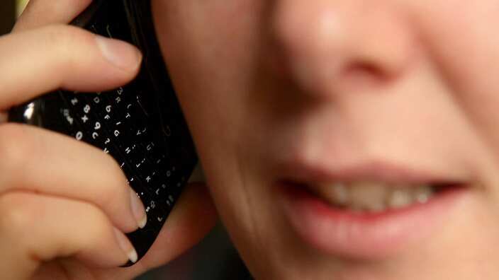 Woman talking on the phone