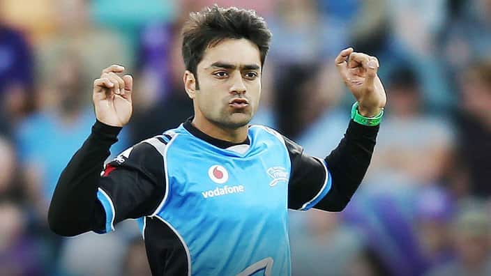 Rashid Khan playing for Adelaide Strikers