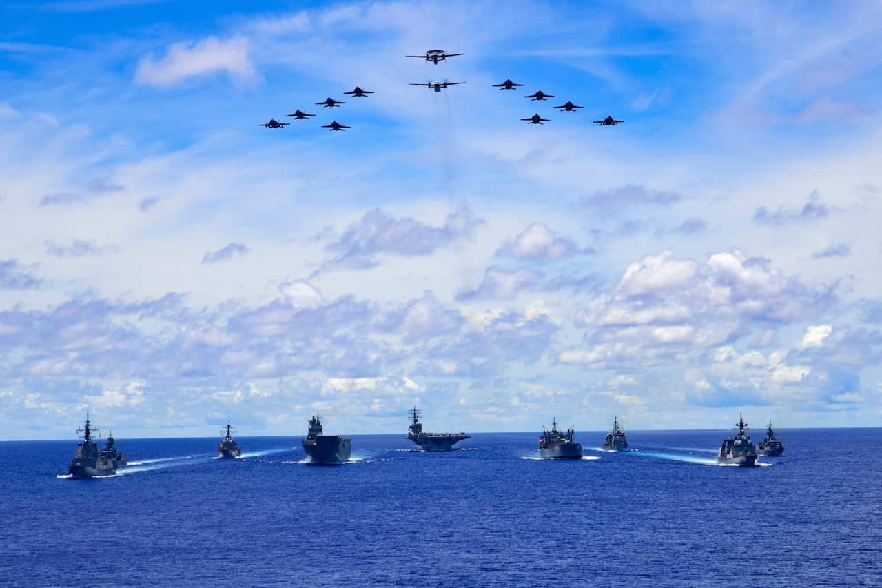 South China Sea navy drill