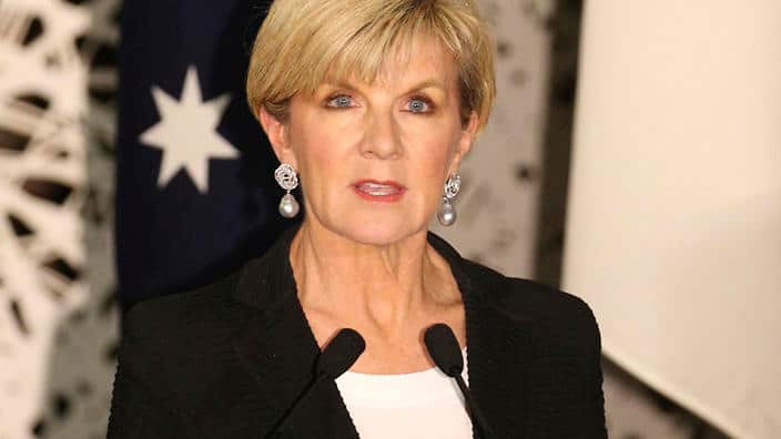 Australian Foreign Minister Hon Julie Bishop
