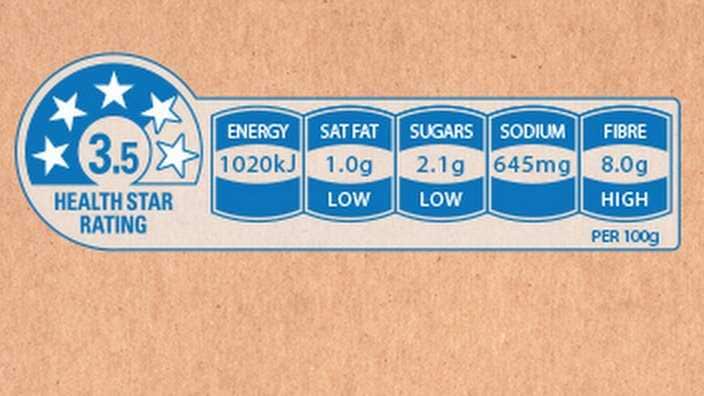 Stars as healthy food labels