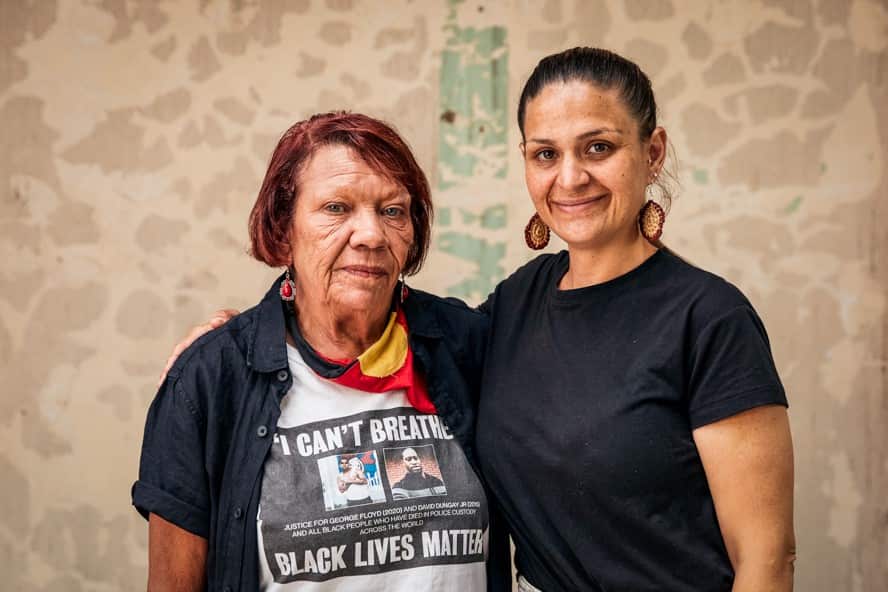 Leetona Dungay and Karina Hogan, Incarceration Nation participants (photo credit Joseph Mayers)